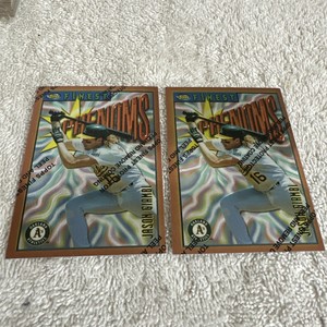 Lot of 2 Jason Giambi 1996 Finest Phenoms Card #159 Bronze Unpeeled Oakland A's
