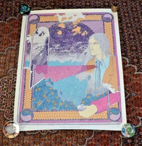 1967 JOHN THOMPSON Art Poster Whiter Shade Of Pale Summer Of Love San Francisco - Picture 1 of 7