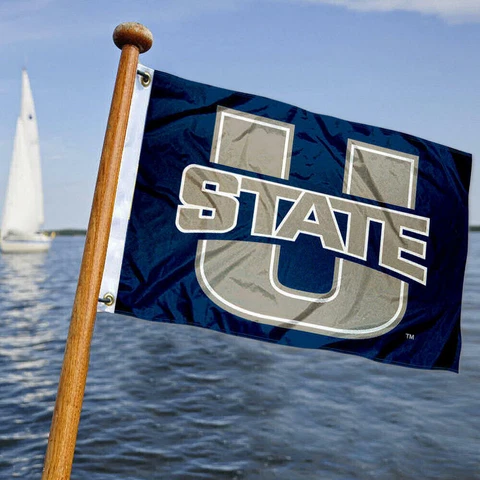 Utah State Aggies Boat Yacht Nautical Flag Cover