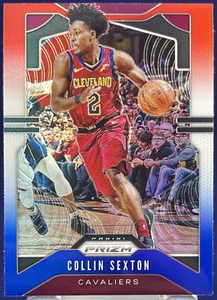 Panini Prizm 2019-20 COLLIN SEXTON CAVALIERS RED WHITE & BLUE PRIZM Parallelo #74 - Foto 1 di 2