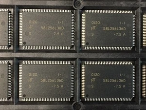 LOT OF (72) NEW MICRON MT58L256L36DS-7.5, 3.3V 9M-bit 256K x 36 7.5NS 100-TQFP - Picture 1 of 2