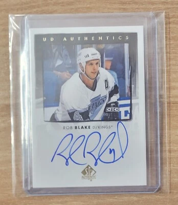 Rob Blake 22-23 SP Authentic #UDA-BL UD Authentics Autographs Los Angeles Kings - Image 1 of 2
