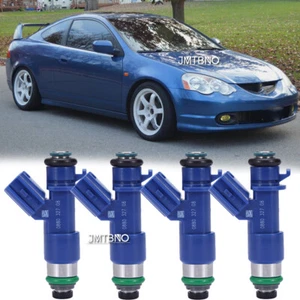 4PCS 410cc Fuel Injectors w/Adaptors Sets FOR Honda Civix Acura RDX CTR Type R - Bild 1 von 9
