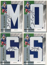 2006 Fleer Hot Prospects SINORICE MOSS Gold Letters Set 4 Auto Patch RC All #1/5