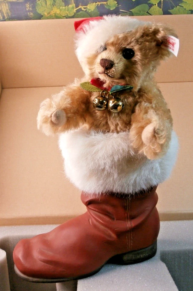 Stk 21 Steiff Teddybär Im STIEFEL 21cm blond limitiert 670862