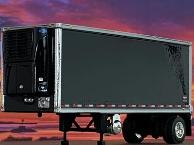 1/64 DCP BLACK 28' WABASH CARRIER REEFER VAN PUP TRAILER - Image 1 of 4