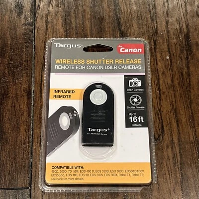 Targus Wireless Shutter Release - Infrared Remote For Canon DSLR Cameras - NEW - Image 1 of 4