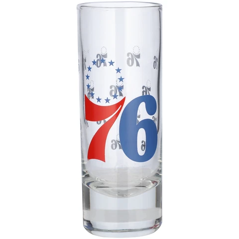 Philadelphia 76ers 2.5oz. Satin-Etched Tall Shot Glass Cover