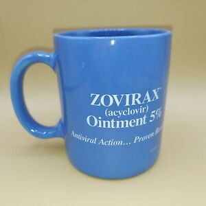 Drug Rep RARE Vintage ZOVIRAX  Promotional coffee cup  herpes simplex swag bag