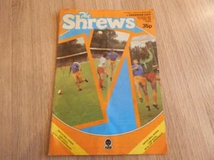 THE SHREWS SHREWSBURY TOWN V LEICESTER CITY SAT 2ND OCTOBER 1982 Programme - Picture 1 of 6