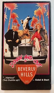 Down and Out in Beverly Hills VHS 1989 Nick Nolte Bette Midler Richard Dreyfuss - Picture 1 of 10