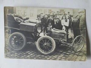 Crashed car postcard. Vintage postcard. motor car postcard.  - Picture 1 of 2