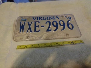 Virginia License Plate WXE-2996 (BOX#"A") - Picture 1 of 1