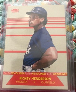 Rickey Henderson 1987 Fleer Headliner #4
