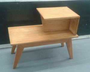 Modern Age Mid Century Modern End Table Elm Paul Laszlo - Picture 1 of 7