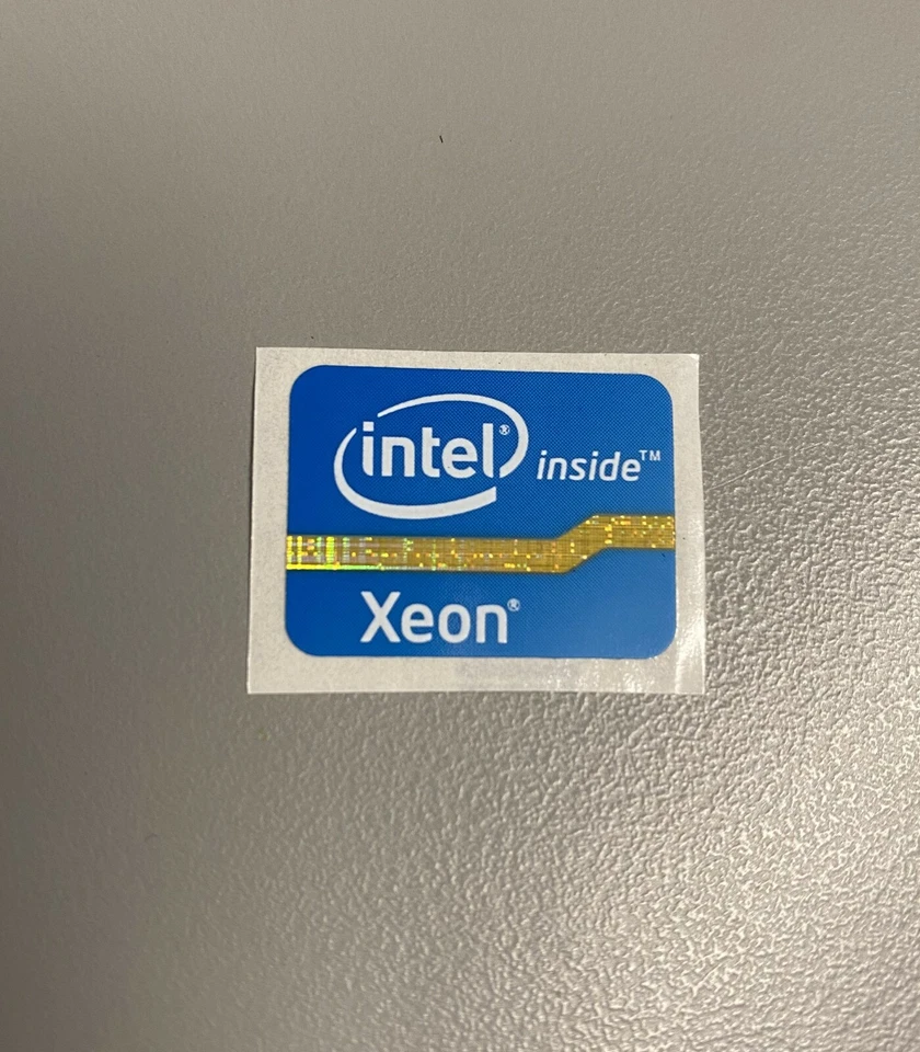 Intel Xeon Inside Sticker Decal 18x24.5mm Sandy Bridge -USA- - Image 1 of 1