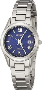 SEIKO EXCELINE SWCW147 Solor Radio Women's Watch Titanium Model New in Box - Picture 1 of 3