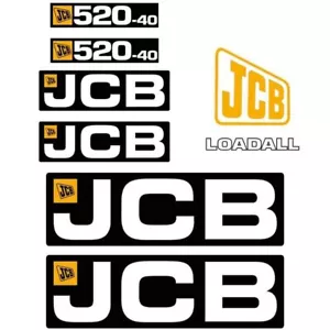 Decal Sticker Set JCB 520-40 Telehandler Decal Set - Picture 1 of 3