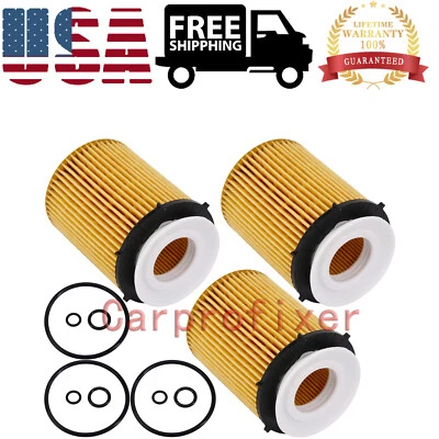 A2701800109 3x Oil Filter For Mercedes-Benz SLK300 A220 GLA250 GLC350e C300 2.0L Foto 1 de 4