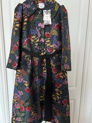 ERDEM X H＆M Jacquard long Dress Coat Woman's Size M Medium UK 12 - Image 1 of 4