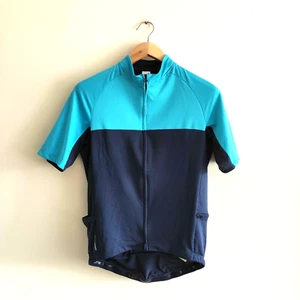 Cycling Men's T-shirt M full zip Breathable Reflective Pockets Decathlon triban - Picture 1 of 11
