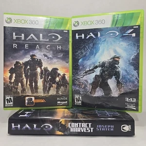 Halo XBox 360 Two Game Lot Reach 2010 & Halo 4 2012 - Picture 1 of 24