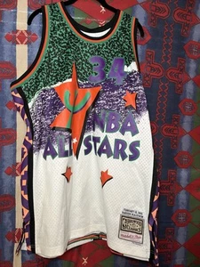 Maglia uomo Mitchell & Ness NBA sublimata swingman Allstar West 95 Olajuwon - Foto 1 di 10