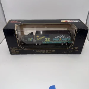 Dale Jarrett #32 Shoe World 1/87 Hauler 1994 Racing Champions Premier 1 of 2,500 - Picture 1 of 5