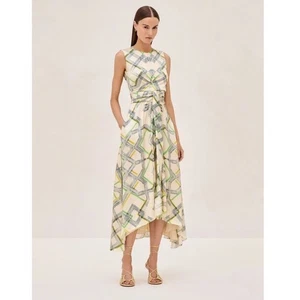 Alexis NWT Biasca Midi Dress Size Medium Geometric Print Sleeveless Summer Chic - Picture 1 of 11