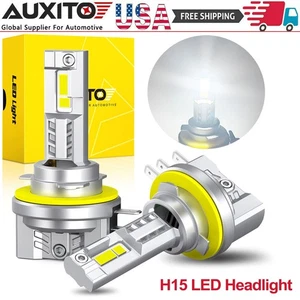 Faro blanco brillante H15 haz alto DRL bombillas LED para Mercedes CLA250 CLA45 AMG - Imagen 1 de 12