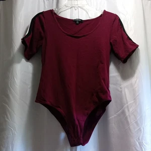 Ambiance Apparel Burgunderrot Damen Viertelarm Body Anzug Größe Medium  - Bild 1 von 6