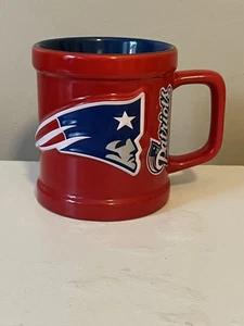 New England Patriots Mug Cup NFL Ceramic Red and Blue Licensed - Picture 1 of 5