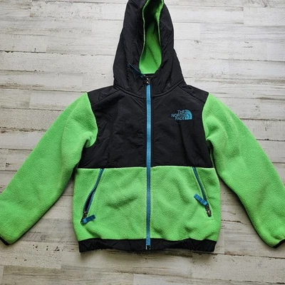 Chaqueta polar The North Face Denali Polartec jóvenes niños XXS verde negro cremallera completa Foto 1 de 4