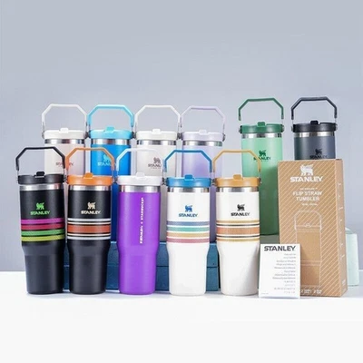 Bottle Tumbler 30 oz Tumbler Cup with Straw Lid Insulated Stainless Steel Water