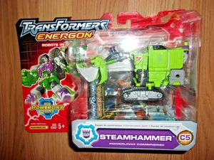 New TRANSFORMERS Energon STEAMHAMMER Sealed Card 2004 Powerlinx C5 CONSTRUCTICON - Picture 1 of 2