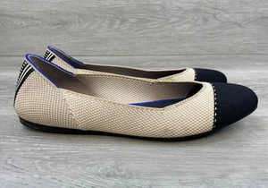 Zapatos cómodos Rothy's The Square para mujer mocasín plano de ballet sin cordones 10,5 beige - Imagen 1 de 10