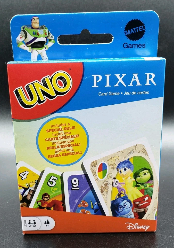 2024 Mattel Pixar Disney "UNO PIXAR" Themed Card Game - New - Image 1 of 4