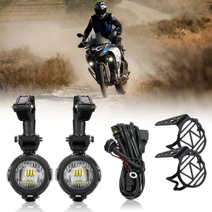 FARI SUPPLEMENTARI LED FARETTI MOTO FARO PER BMW R1200 GS F750GS F800GS F850GS - Picture 1 of 18