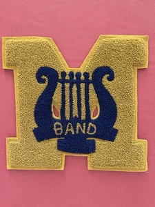 Vintage Large Classman Band Letterman Jacke Pullover Patch - Buchstabe "M" - Bild 1 von 4