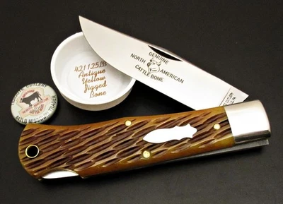 Great Eastern Cutlery #42 Missouri Trader Lockback Jigged Bone GEC 421125LB - Image 1 of 4