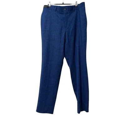 Pantalones Ted Baker London Para Hombres Roger Calce Ajustado Mezcla Lana Talla 38 Azul Marino Nuevos con Etiquetas Foto 1 de 4