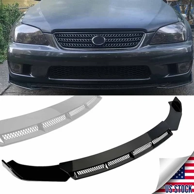 For Lexus	IS300 2001-2005 Sleek Front Bumper Lip Spoiler Chin Splitter Diffuser - Imagem 1 de 4