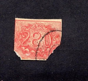Brazil 1854 stamp Mi#21 used CV=168$ Forgery - Picture 1 of 2