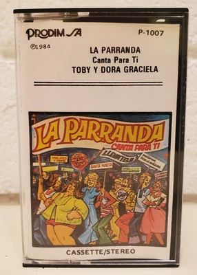 LA PARRANDA TOBY MUNOZ DORA GRACIELA  1984 TAPE CASSETTE CUMBIA MAMBO VINTAGE Foto 1 de 4