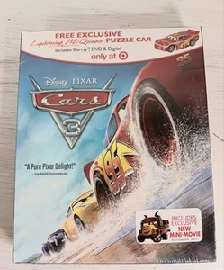 Disney Pixar Cars 3 Blu-ray, DVD & Digital With Puzzle Car & Mini Movie - Picture 1 of 6