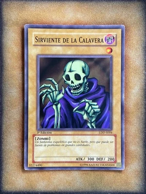 Yugioh Skull Servant LOB-004 Common 1st Ed SPANISH LP - Image 1 of 2