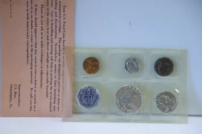 1962 US Silver Proof Set Original Envelope/Papers.. - Image 1 of 4