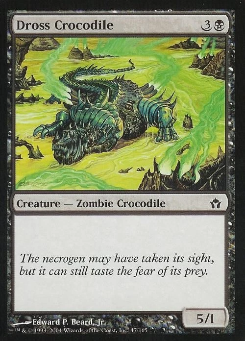 Dross Crocodile - Medium Play MTG Fifth Dawn - Image 1 of 1