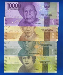 INDONESIA - 4 x BANKNOTEN - 1000 Rupiah / 10000 Rupiah  2016 / 2018  UNC SET    - Bild 1 von 3
