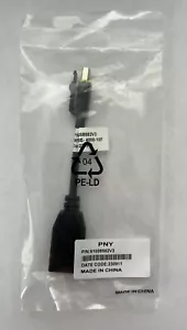 PNY 91008582V Mini Displayport to Displayport Adapter Cable 5 inches - Picture 1 of 4